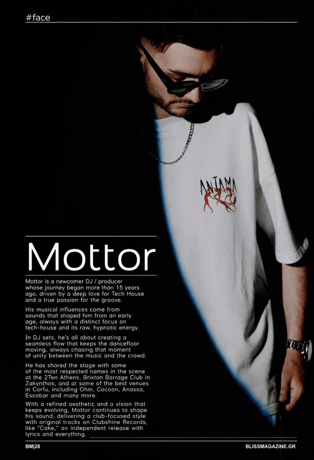 Mottor featured in Bliss Magazine - #face, page 28